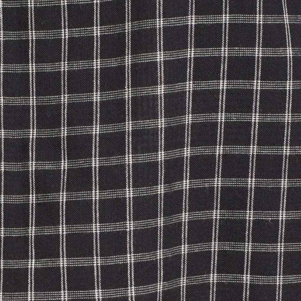Madewell plaid off the shoulder top tie wrists - Picture 8 of 8